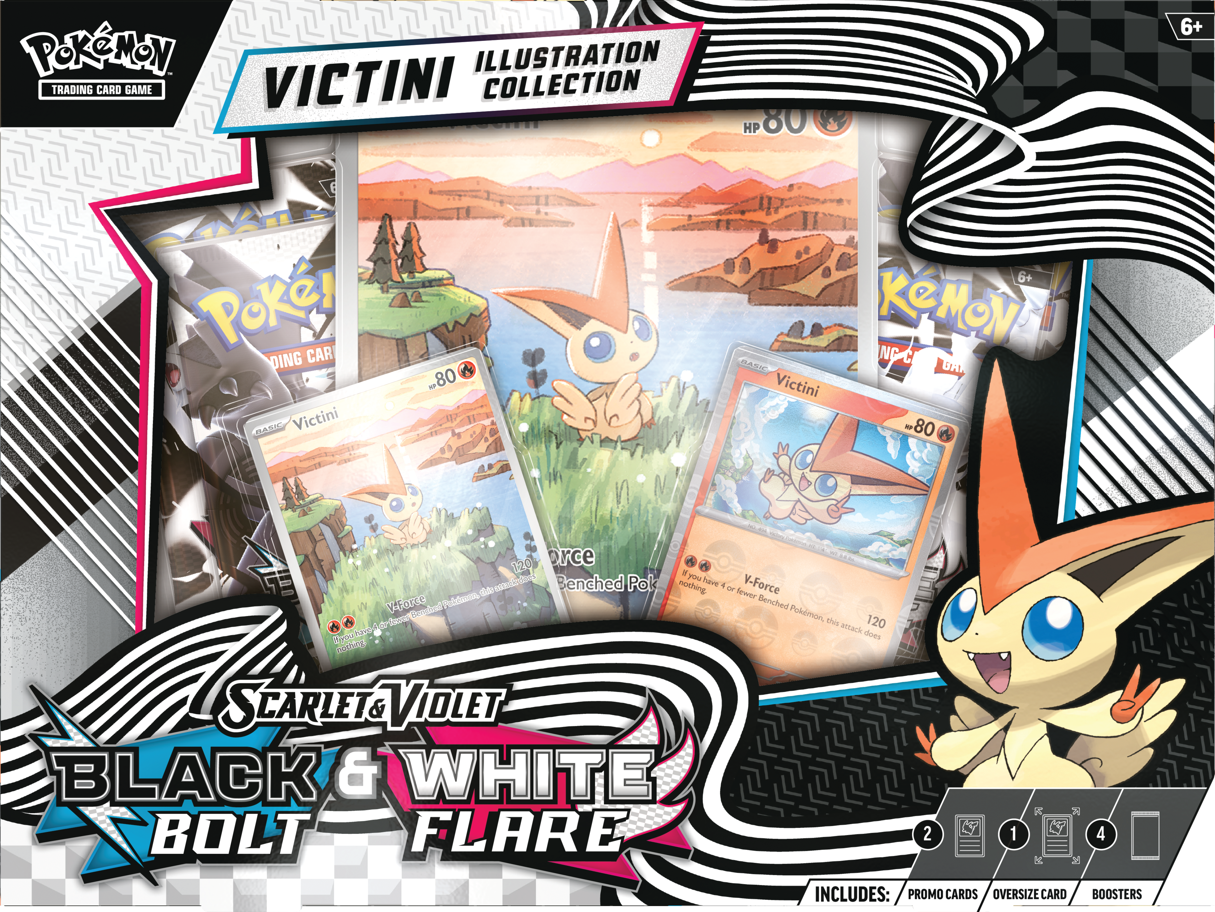 Black Bolt & White Flare - Illustration Collection - Victini